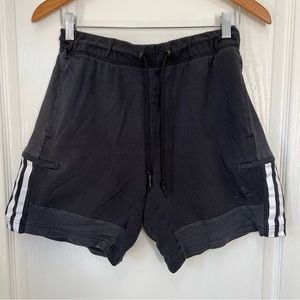 Black adidas sweat shorts